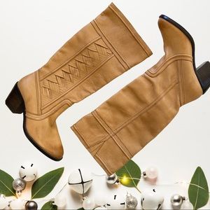 Fossil Felicia tall riding leather boot heeled